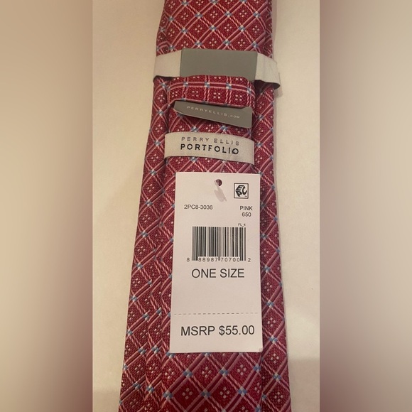 NWT Perry Ellis Portfolio Men’s Neck Tie - Picture 3 of 3
